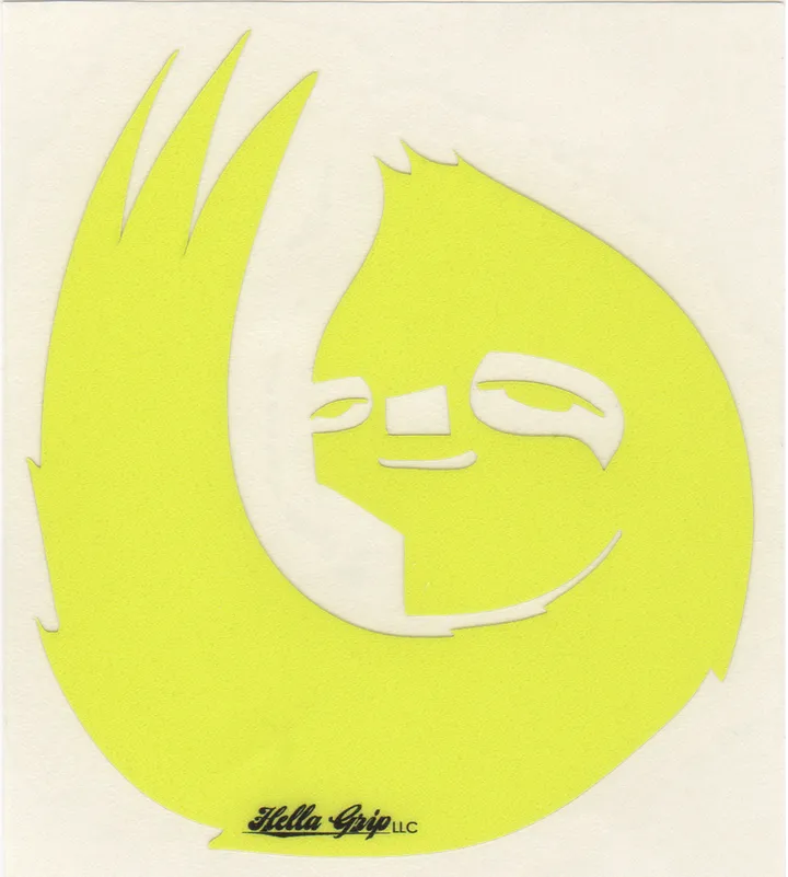 Hella Grip - OG sloth die-cut sticker